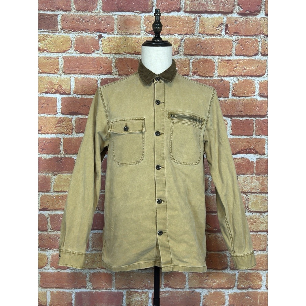 Wallace Barnes J Crew Duck Canvas Chore Shirt Jacket Mens Medium Work‎ Barn Coat